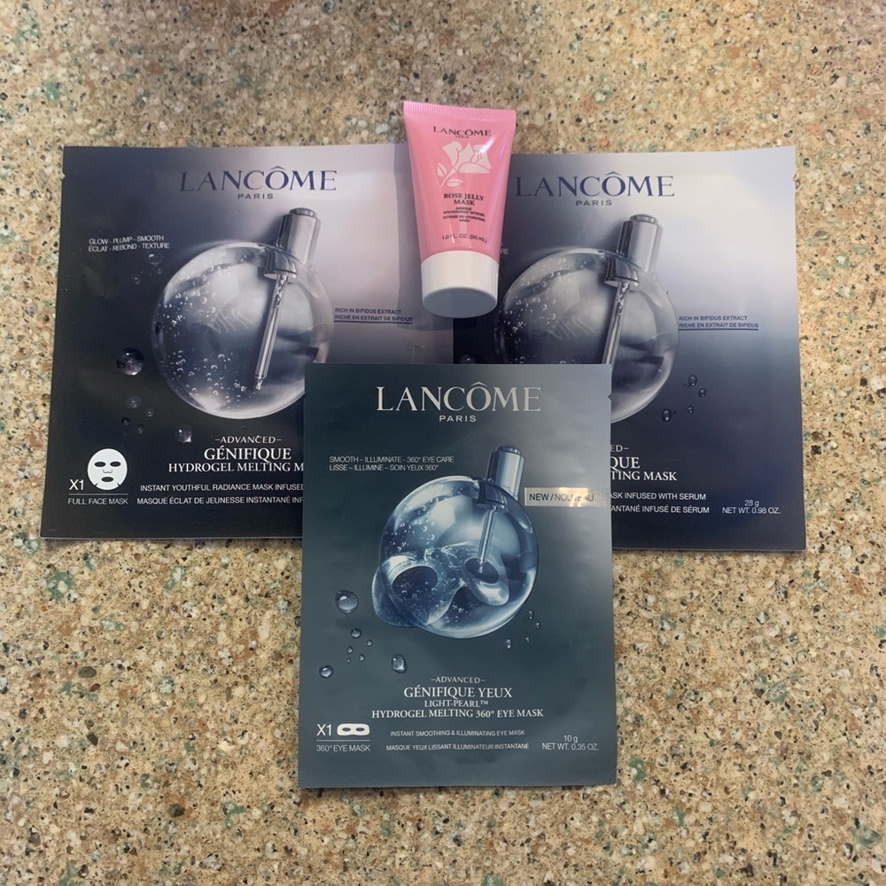 NWT Lancôme Genifique Eye and Face Masks Bundle